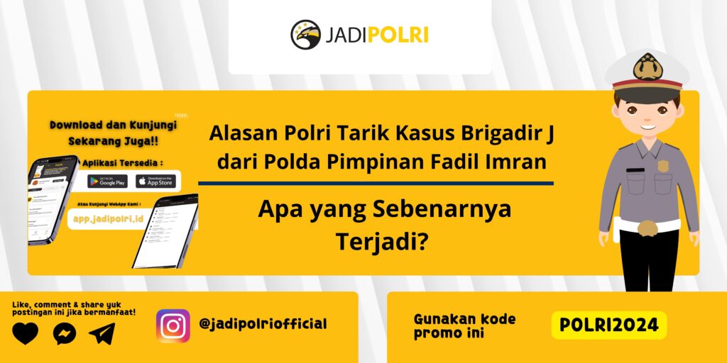 Alasan Polri Tarik Kasus Brigadir J dari Polda Pimpinan Fadil Imran