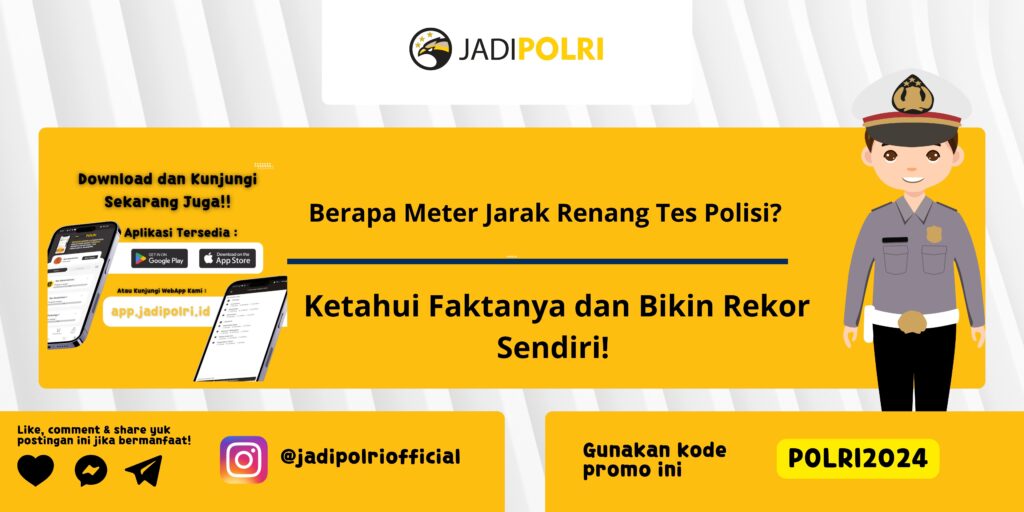 Berapa Meter Jarak Renang Tes Polisi