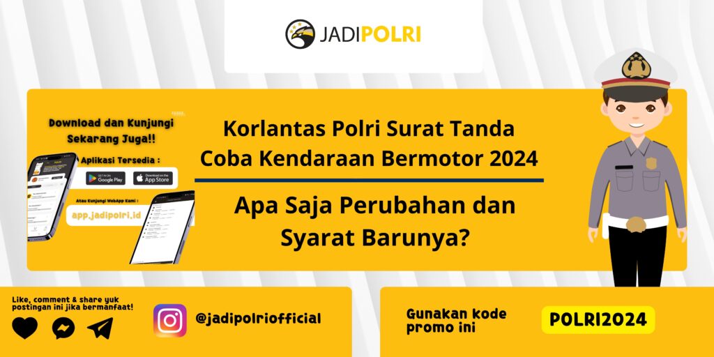 Korlantas Polri Surat Tanda Coba Kendaraan Bermotor 2024