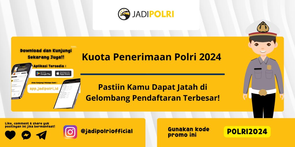 Kuota Penerimaan Polri 2024