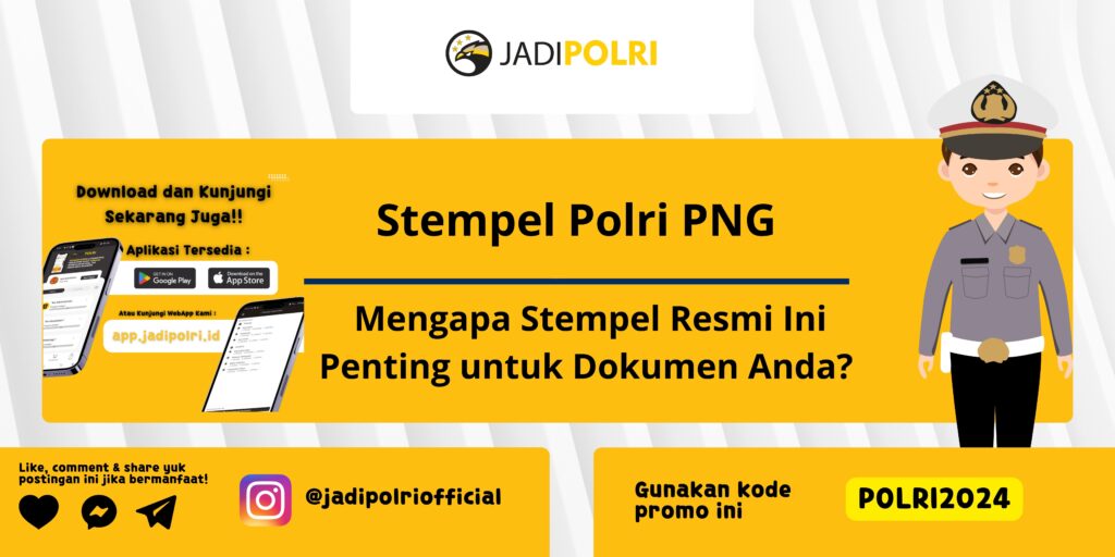 Stempel Polri PNG