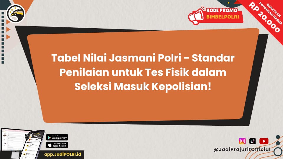 Tabel Nilai Jasmani Polri