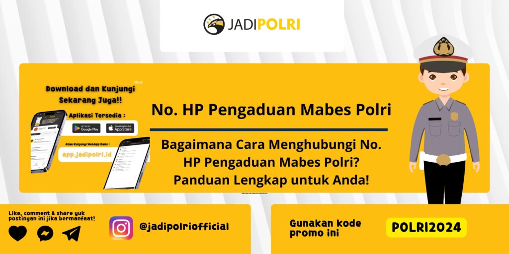 No. HP Pengaduan Mabes Polri 